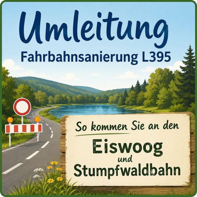 UMLEITUNG - Fahrbahnsanierung L395 UMLEITUNG - Fahrbahnsanierung L395